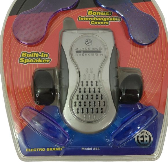 Electro Brand AM FM Portable Radio Model 844 Speaker Headphones New Old Stock - Picture 4 of 11